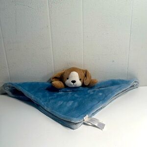 🖤 5/$30 🖤 Carters Puppy Dog Lovey Plush Blue Baby Security Blanket Soft Cuddly